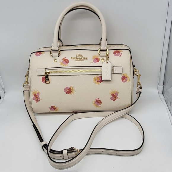 Coach Rowan Satchel with Pop Floral Print C5801 - Picture 1 of 8